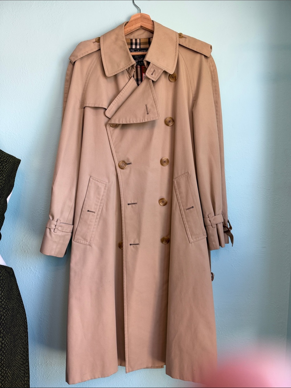 Burberry Beige Double-Breasted Trench Coat